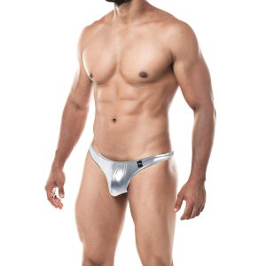 CUT4MEN - THONG PROVOCATIVE SILVER L.