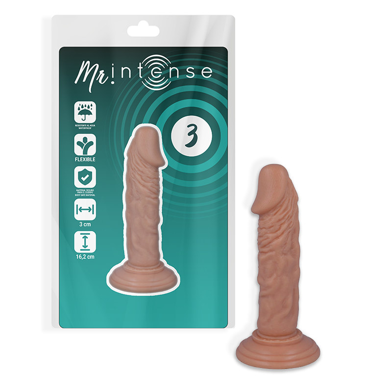 MR INTENSE 3 REALISTIC PENIS 16.2 -OR- 3CM
