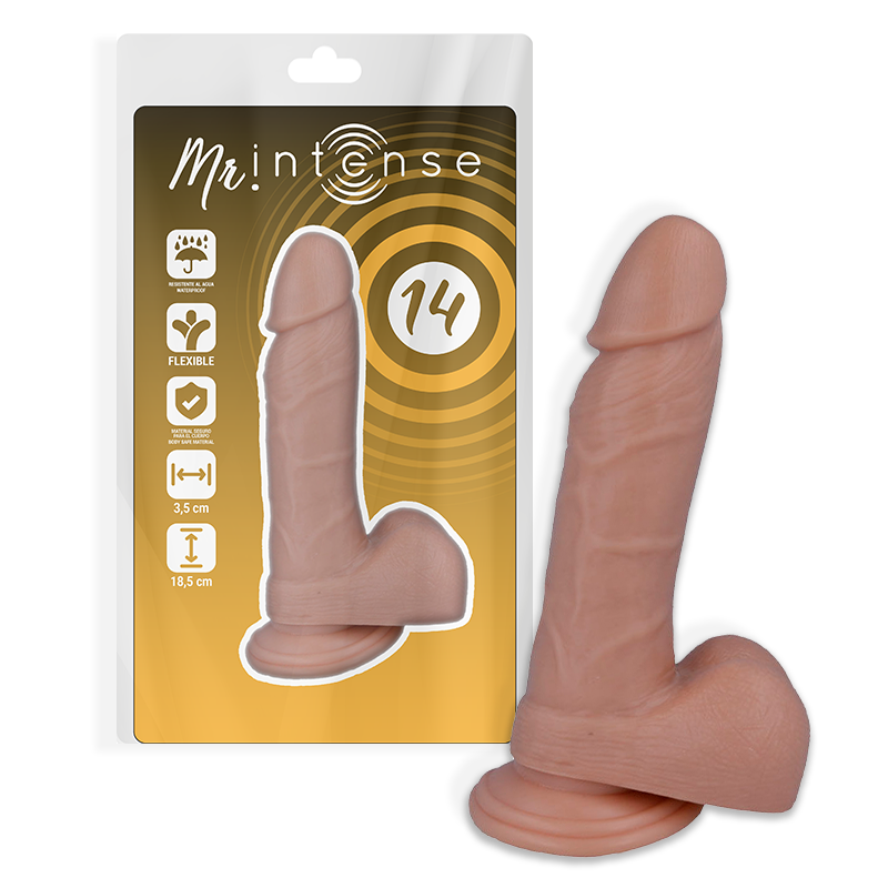 MR INTENSE 14 REALISTISCHER PENIS 18.5 -O- 3.8CM