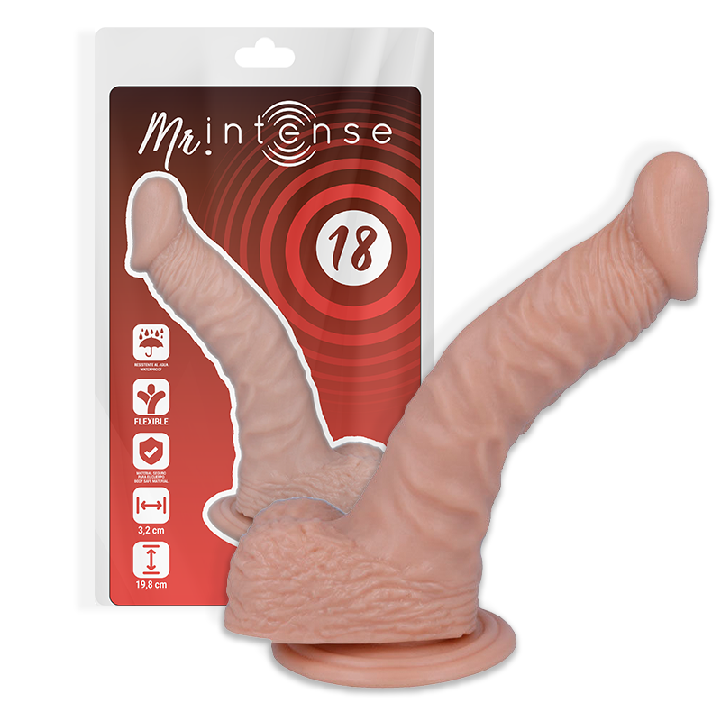 MR INTENSE 18 REALISTIC PENIS 19.8 -OR- 3.2CM