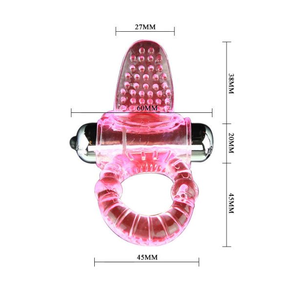SWEET ABS 10 RITMOS RING ANILLO PENE VIBRADOR ROSA – Bild 4