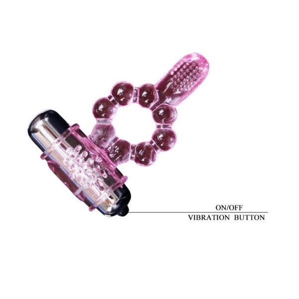 ANILLO SILICONA 10 RITMOS  LENGUA CON VIBRACION ROSA – Bild 9