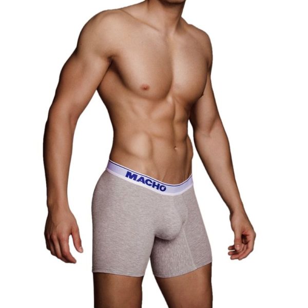 MÄNNLICH - MC087 GRAU LANGE BOXER GRÖSSE S. – Bild 3