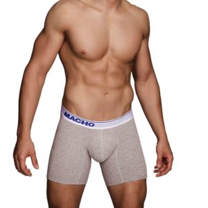MÄNNLICH - MC087 GRAU LANGE BOXER GRÖSSE S.