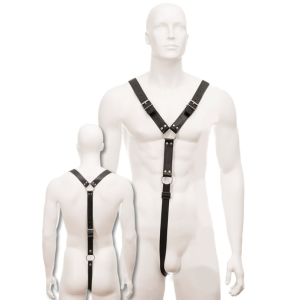 LEDER KÖRPER GURT MÄNNER SCHWARZ