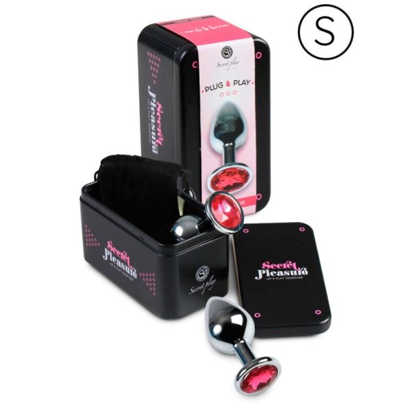 SECRETPLAY PLUG ANAL ALUMINIUM FUCHSIA 7CM – Bild 2