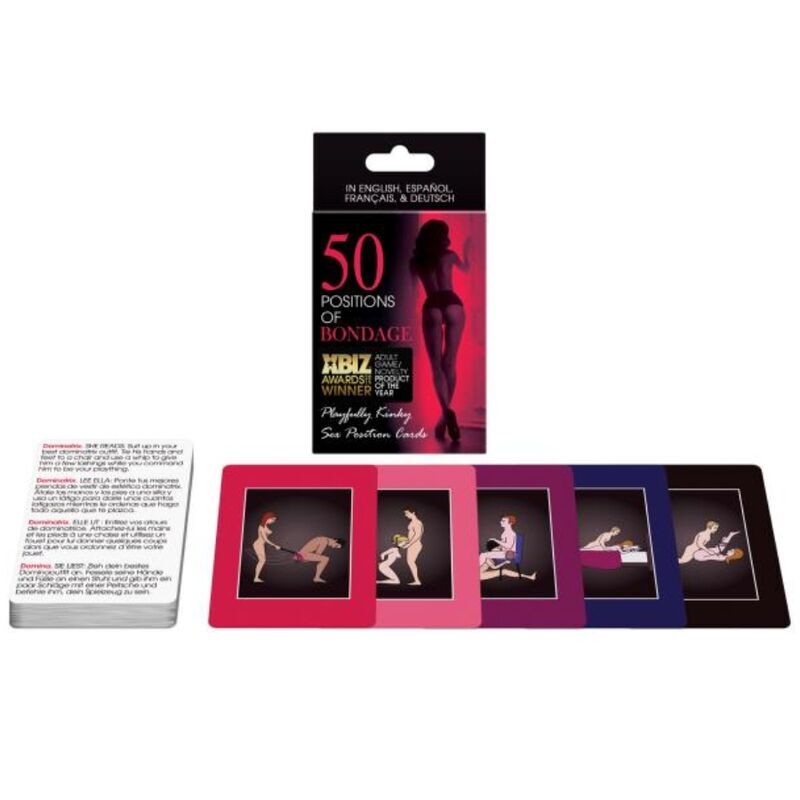 50 POSITIONEN VON BONDAGE-KARTEN ES / DE / DE / FR
